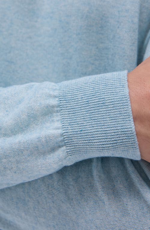 Bugatchi Cotton & Cashmere Crewneck Sweater In Celadon