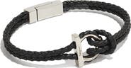 FERRAGAMO Men's Braided Leather Bracelet
