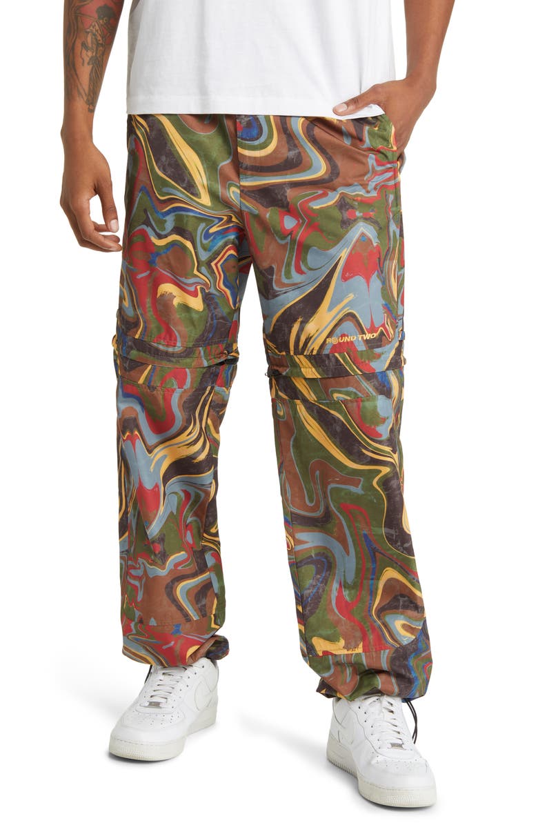 Round Two Mineral Swirl Convertible Pants, Main, color, 