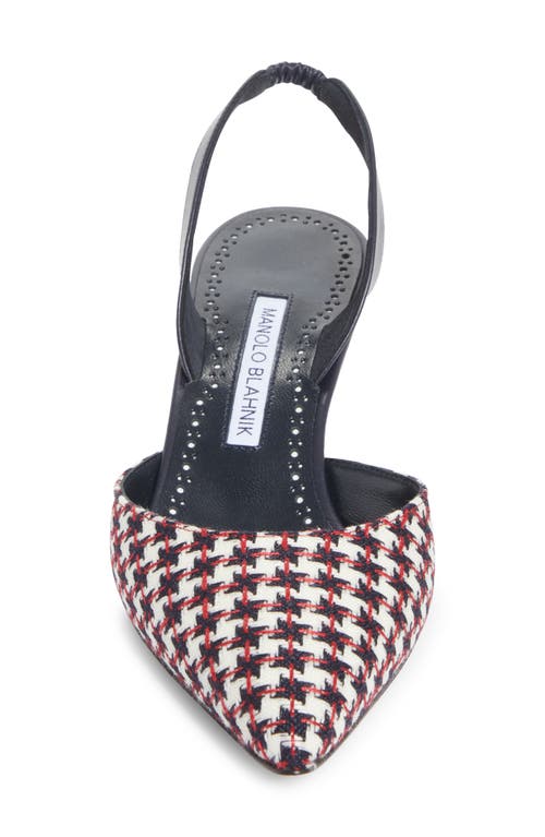 Manolo Blahnik Carolyne Kitten Heel Slingback Pump