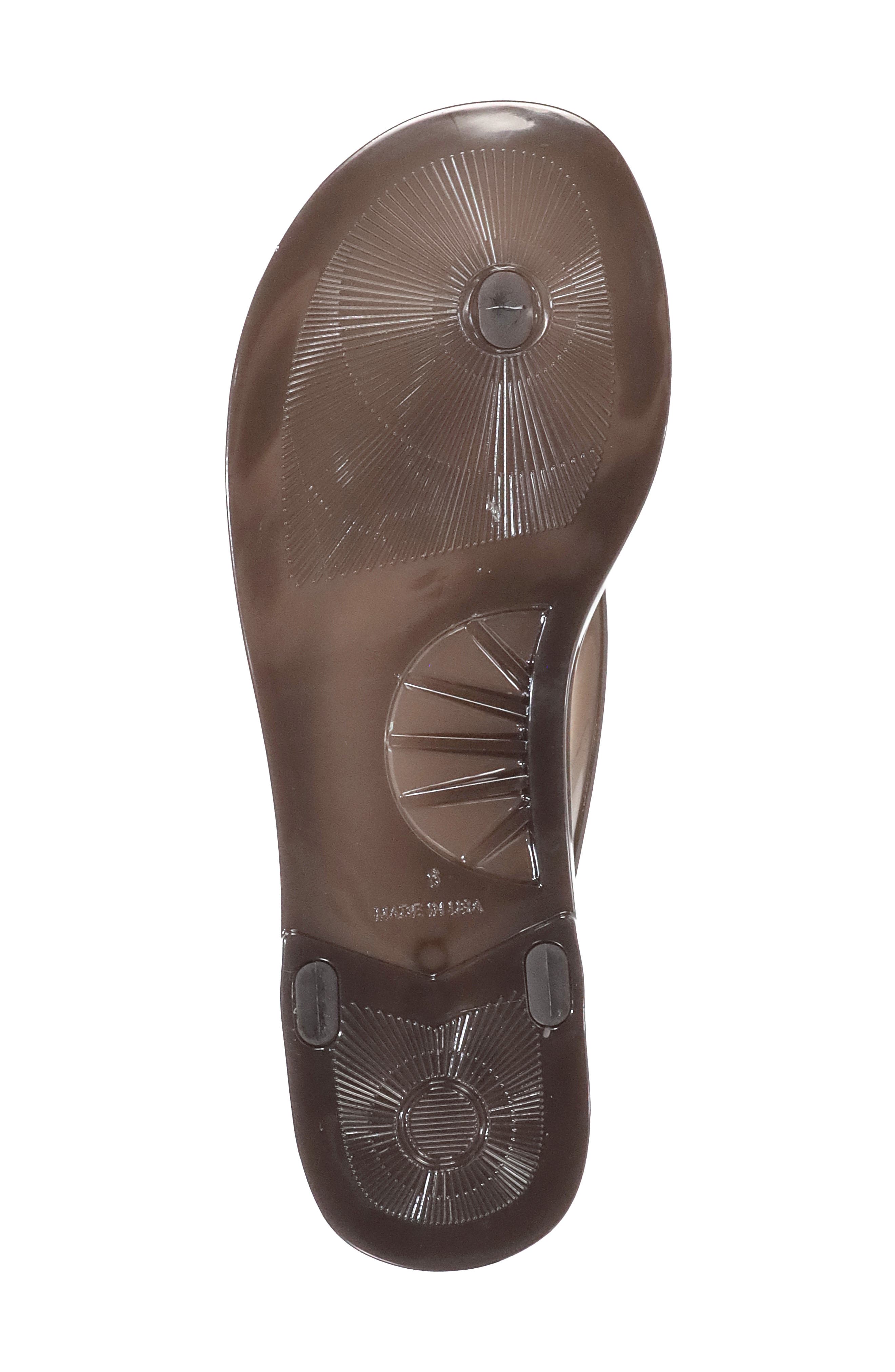 Avery Thong Sandal, Alternate, color, DARK BROWN PVC TRANSLUCENT