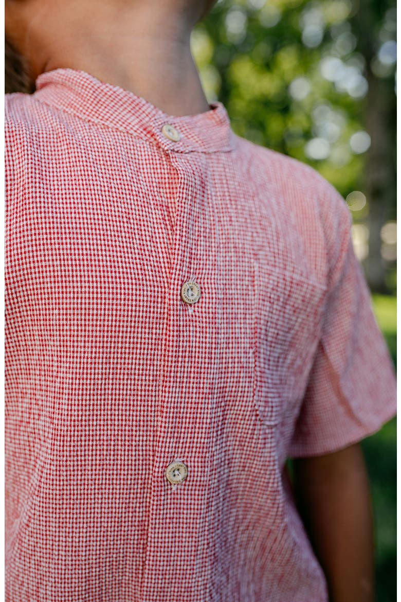 Baker Top, Alternate, color, Red Gingham
