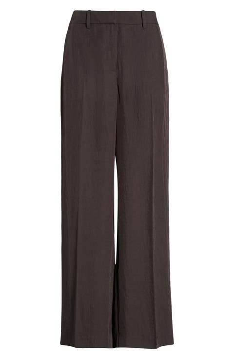 Classic Wide Leg Ankle Pants