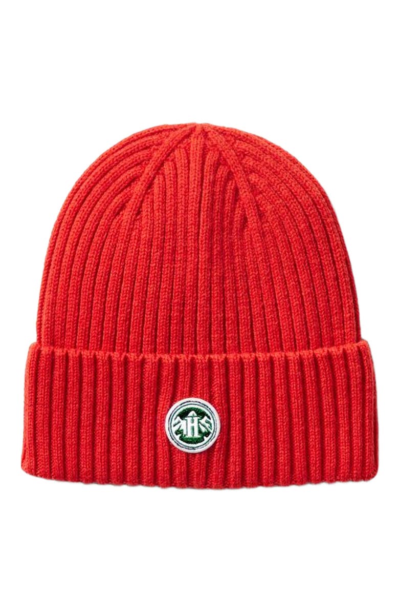 Hemlock Peak Cashmere Beanie, Main, color, Flame