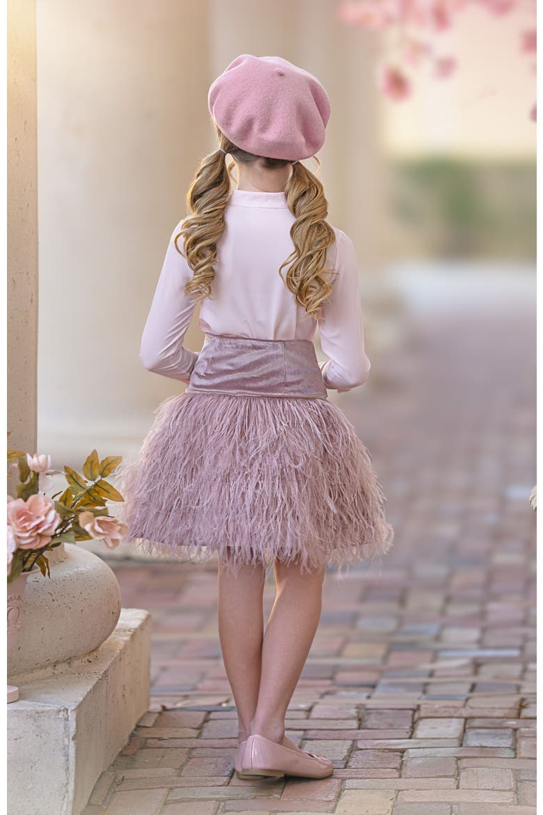 Crepe Fringe Blouse, Alternate, color, Pink