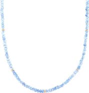 The Lovery Fine Jewelry Blue Topaz Bead Necklace