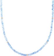 The Lovery Fine Jewelry Blue Topaz Bead Necklace