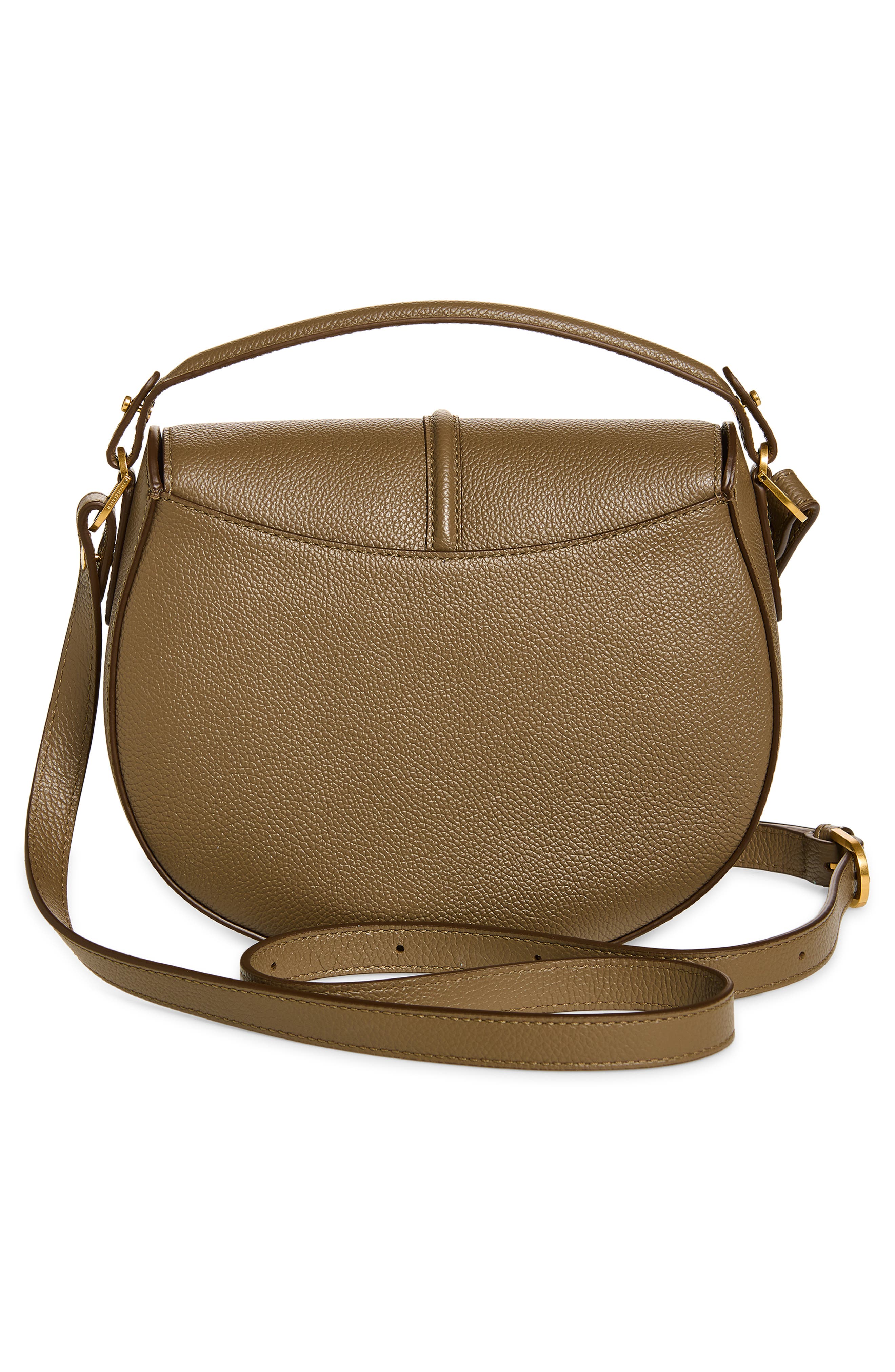 DeMellier Siena Leather Saddle Crossbody Bag, Alternate, color, Dark Taupe