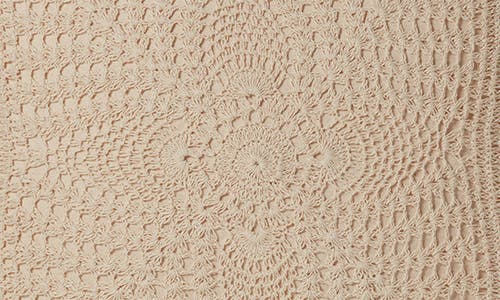 Roselli Trading Company Esme Crochet Throw Pillow In Ecru