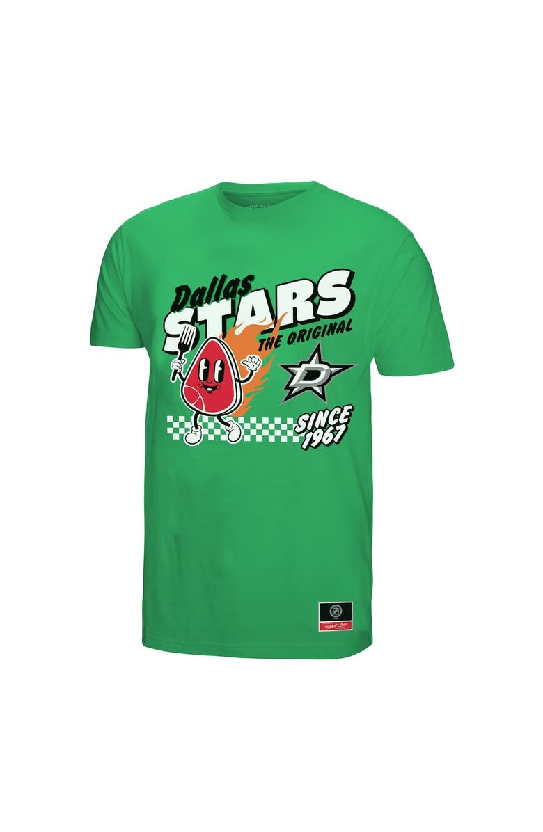 Mitchell & Ness Men's Mitchell & Ness Kelly Green Dallas Stars Local Food T-Shirt, Alternate, color, Kelly Green