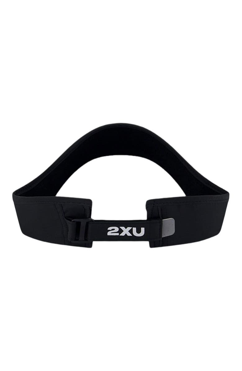 2XU Run Visor, Alternate, color, Black/Black