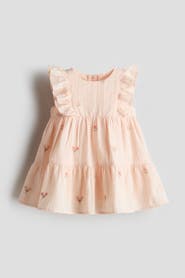 H&M Embroidered-detail Cotton Dress