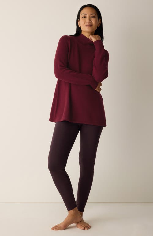 Eileen Fisher High Waist Ankle Leggings In Brown