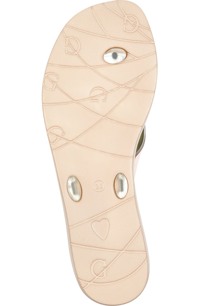 GUESS Tutu Flip Flop, Alternate, color, Gold