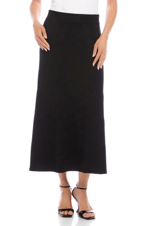 Karen Kane Sweater Midi Skirt In Black