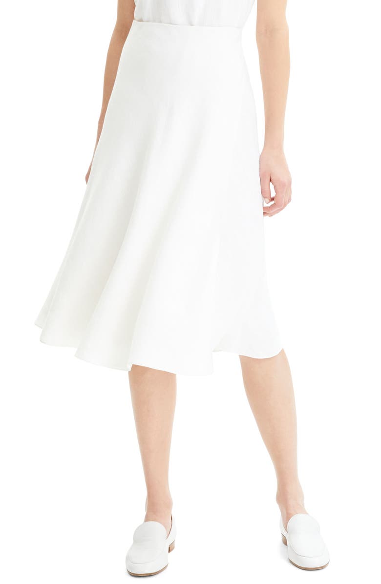 Theory Wrap Front Linen Blend Skirt, Main, color, 