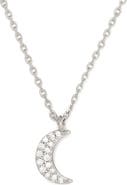 Kate Spade New York pavé moon pendant necklace