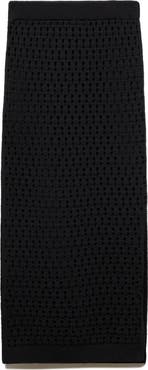 MANGO Open Stitch Knit Midi Skirt