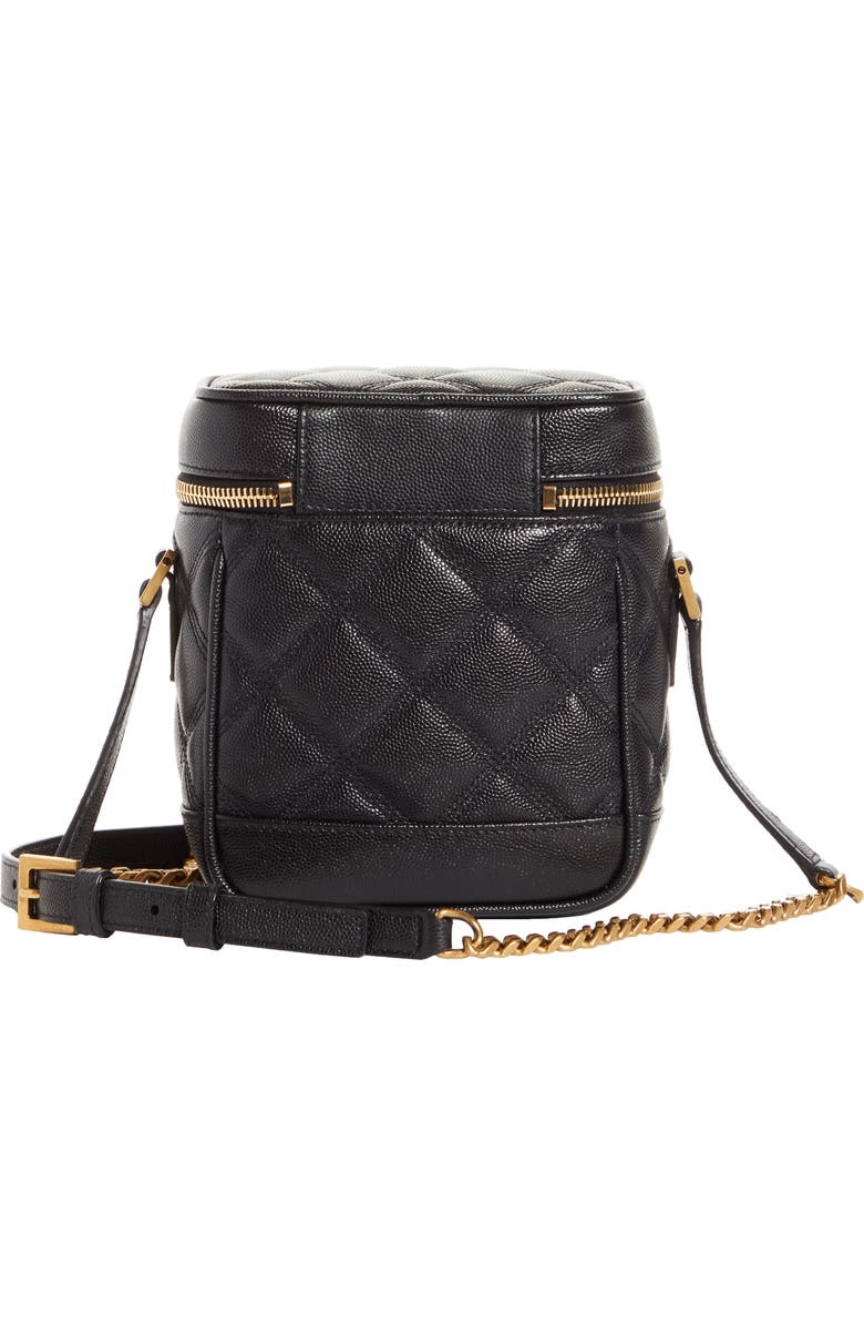 Saint Laurent '80s Vanity Case Matelassé Leather Shoulder Bag, Alternate, color,
