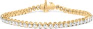 Haus of Brilliance 10K Yellow Gold 4.0 Cttw Lab Grown Diamond Tennis Bracelet