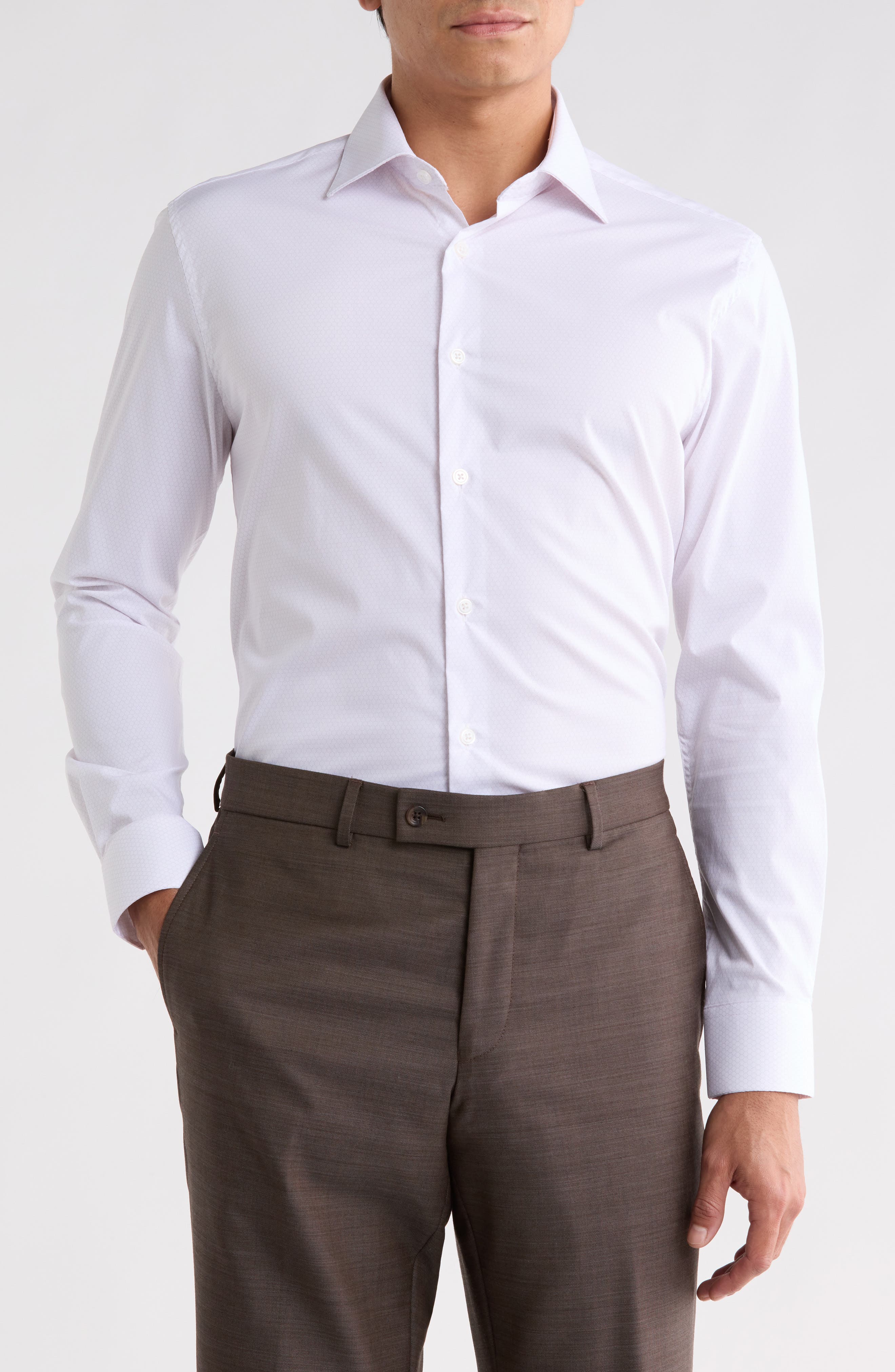 Regular Fit Stretch Dress Shirt