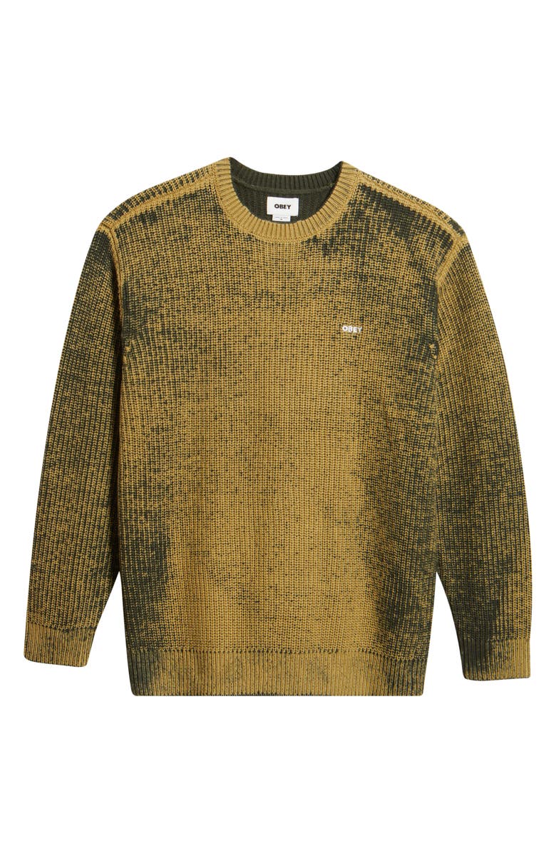 Obey Spray Effect Sweater, Alternate, color, Kambaba