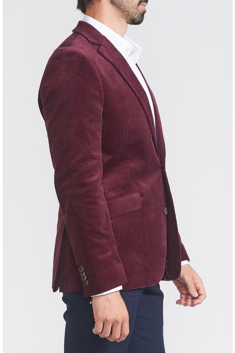 Corduroy Sport Coat, Alternate, color, BURGUNDY