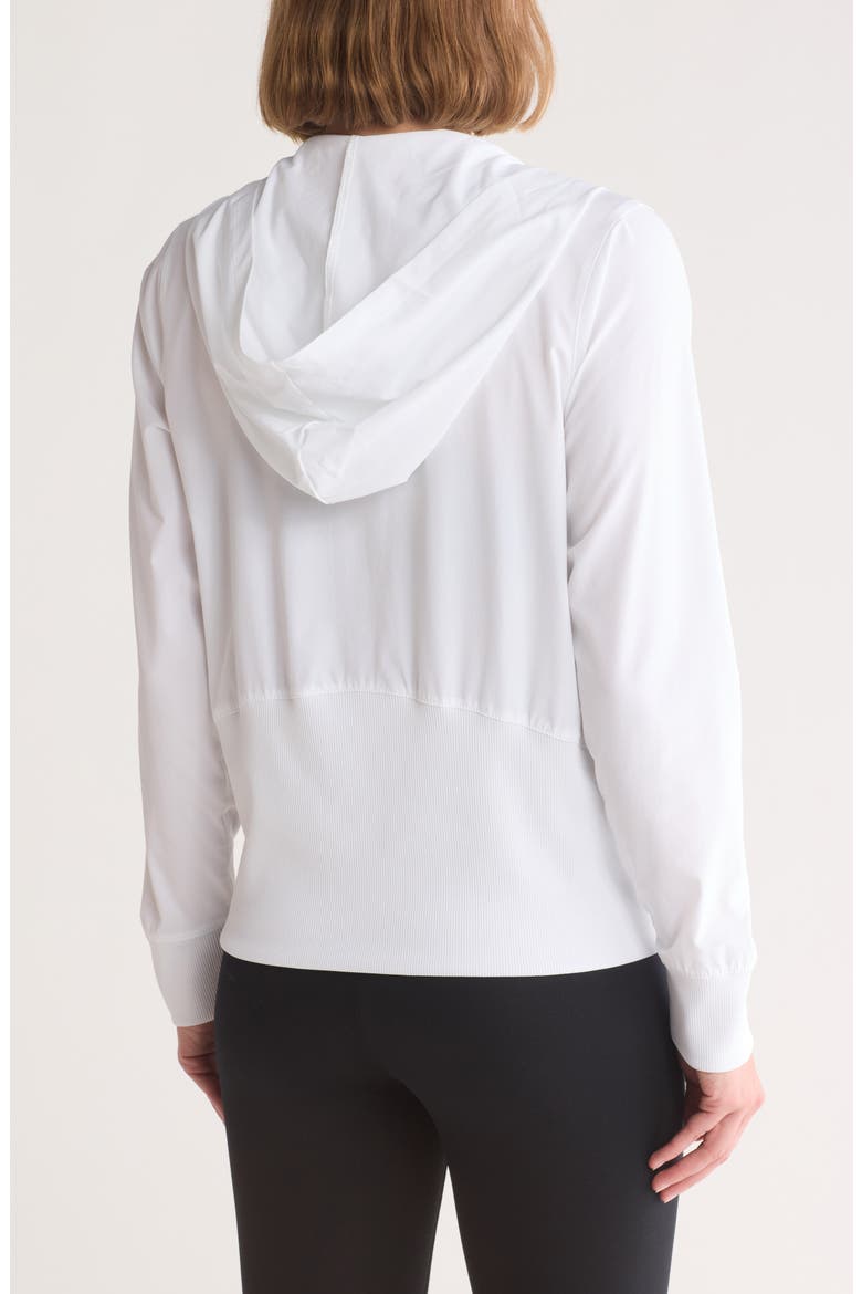 Paige Zip Hoodie, Alternate, color, WHITE