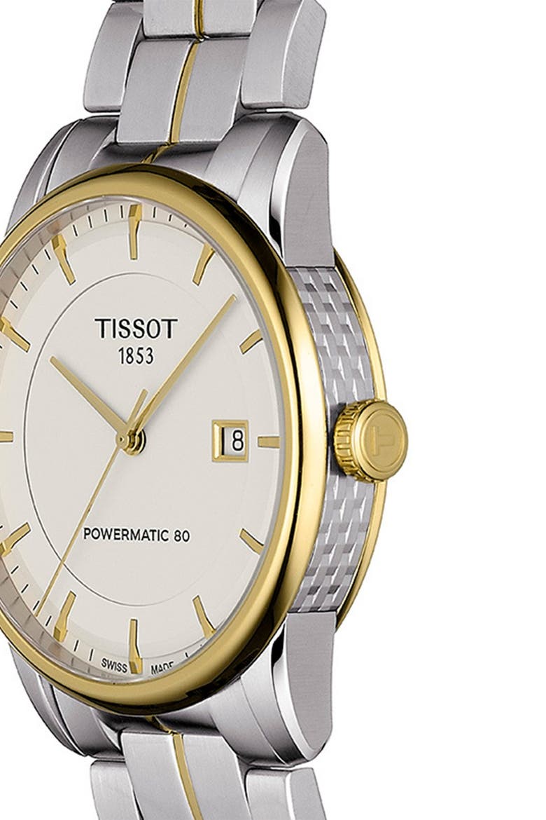 Men's Luxury Powermatic 80 Two-Tone Bracelet Watch, 41mm, Alternate, color, IVORY