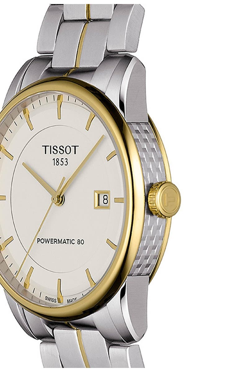 Tissot Men's Luxury Powermatic 80 Two-Tone Bracelet Watch, 41mm, Alternate, color, 000