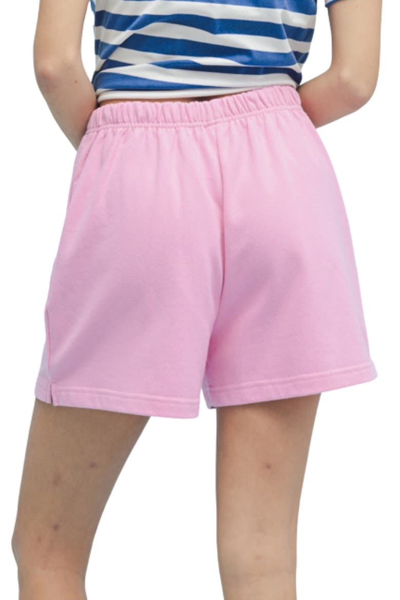 French Terry Shorts, Alternate, color, BUBBLEGUM