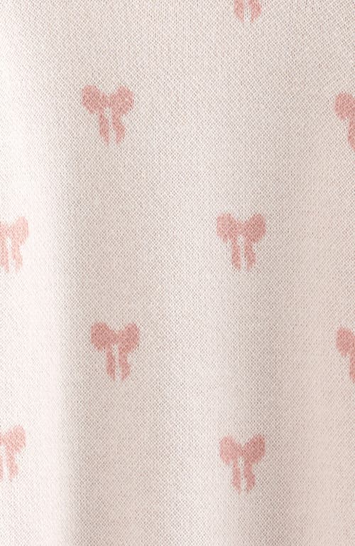 Nordstrom Bow Print Cotton Romper In Neutral