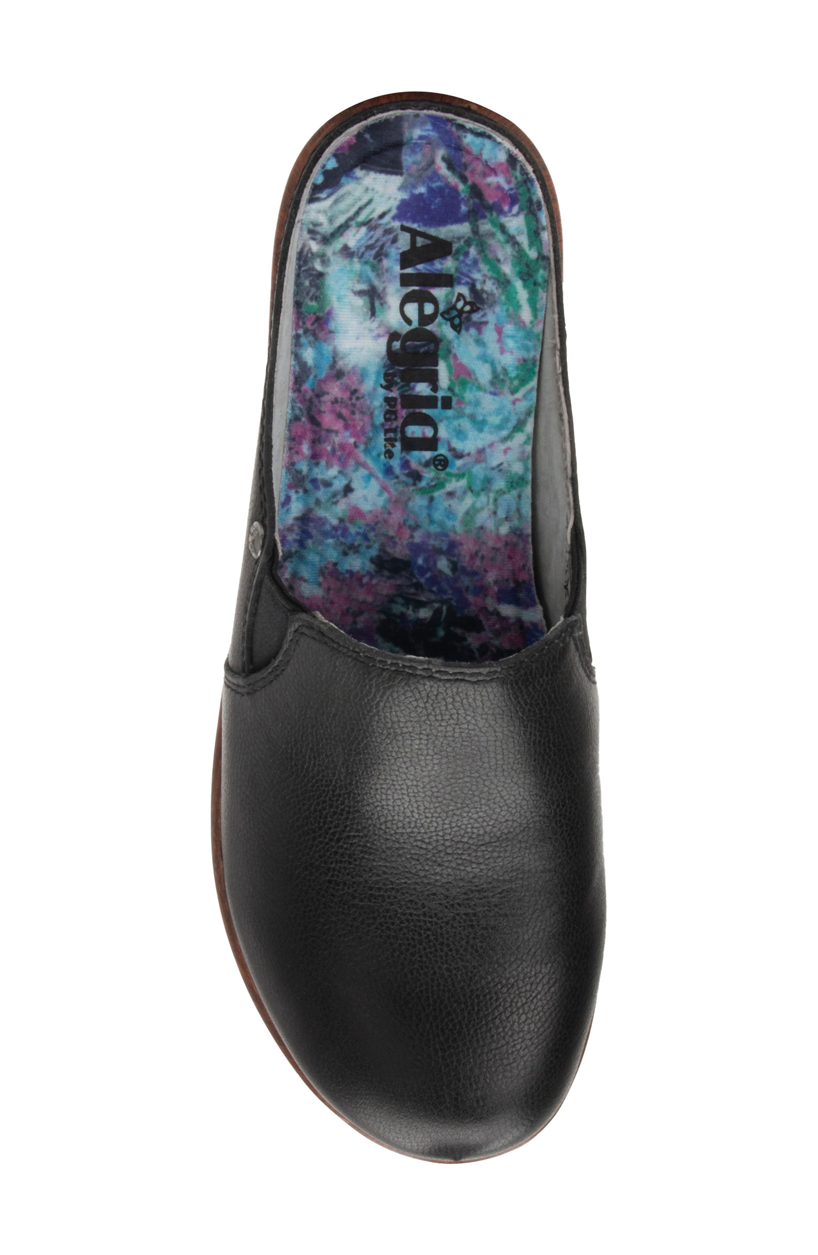 Alegria by PG Lite Serenti Platform Clog, Alternate, color, Obsindian Leather
