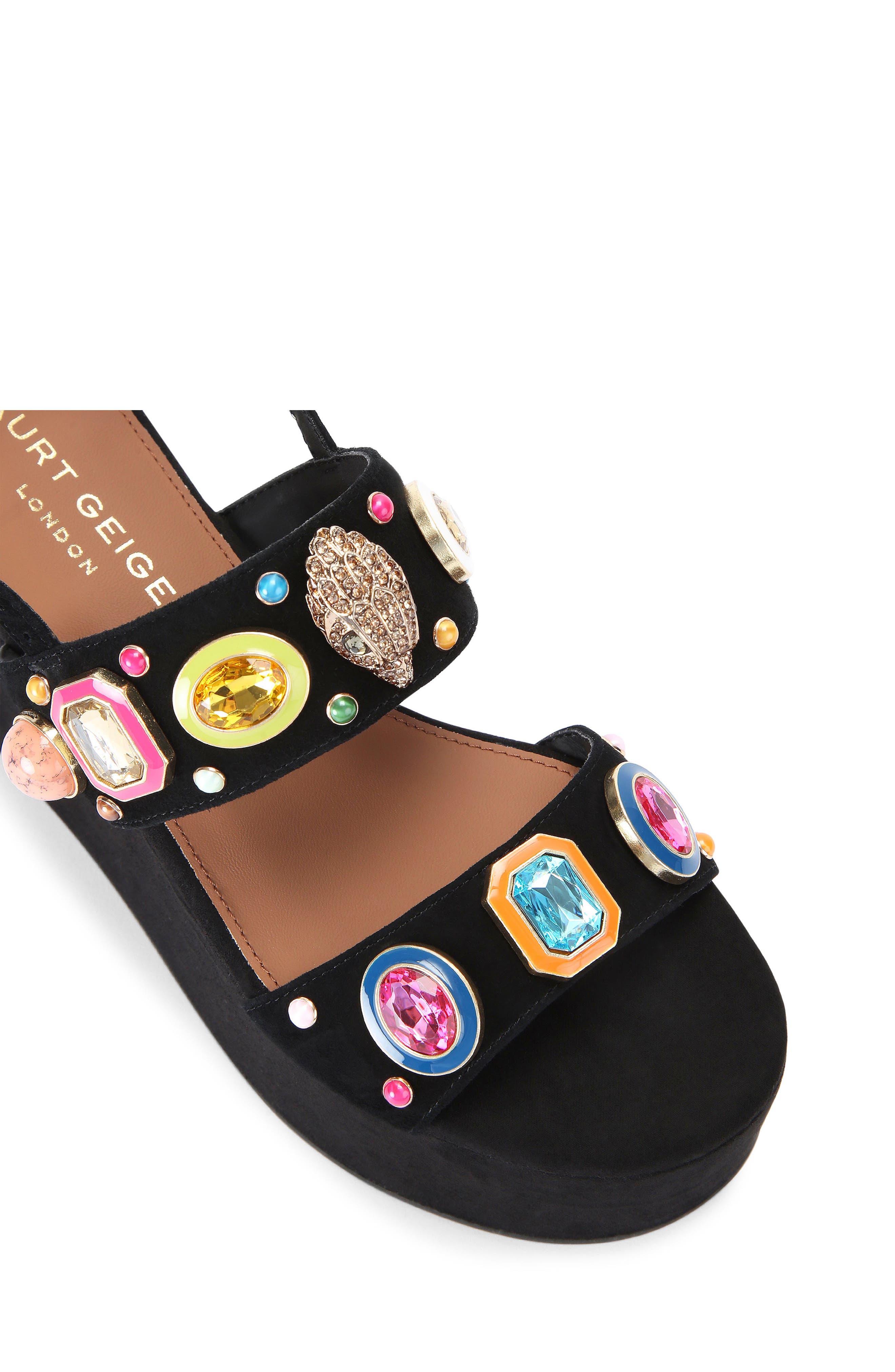 Kurt Geiger London Studded Platform Sandal, Alternate, color, 