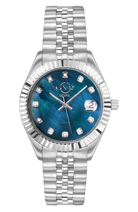 Naples Swiss Diamond Watch, 34mm - 0.146ct.