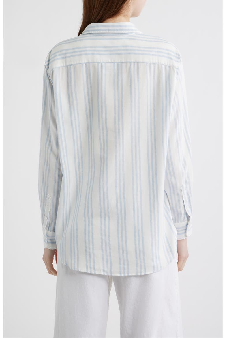 Eileen Relaxed Button-Up Shirt, Alternate, color, MULTI BLUE STRIPE