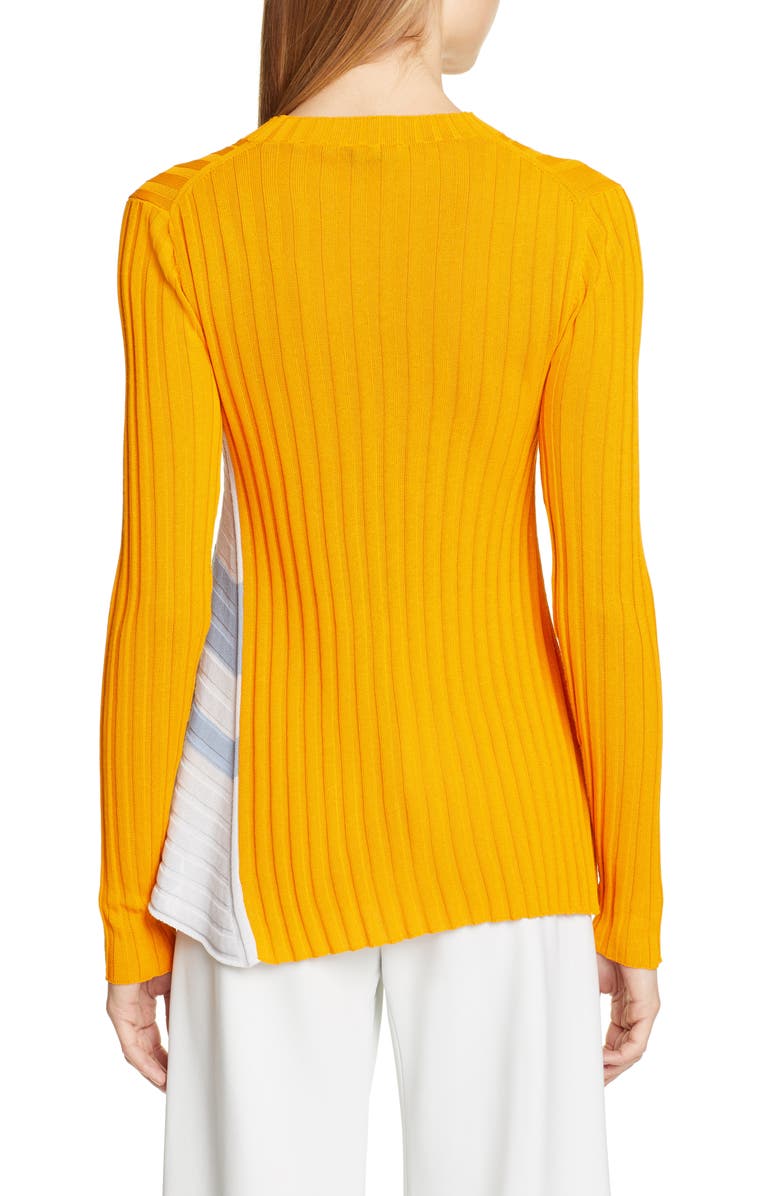Rosetta Getty Side Panel Rib Sweater, Alternate, color,