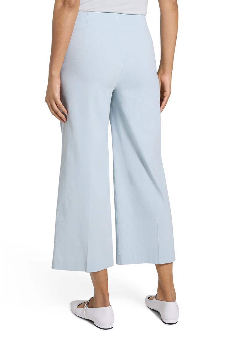 Clean Terena Crop Wide Leg Linen Blend Pants, Alternate, color, PEARL BLUE