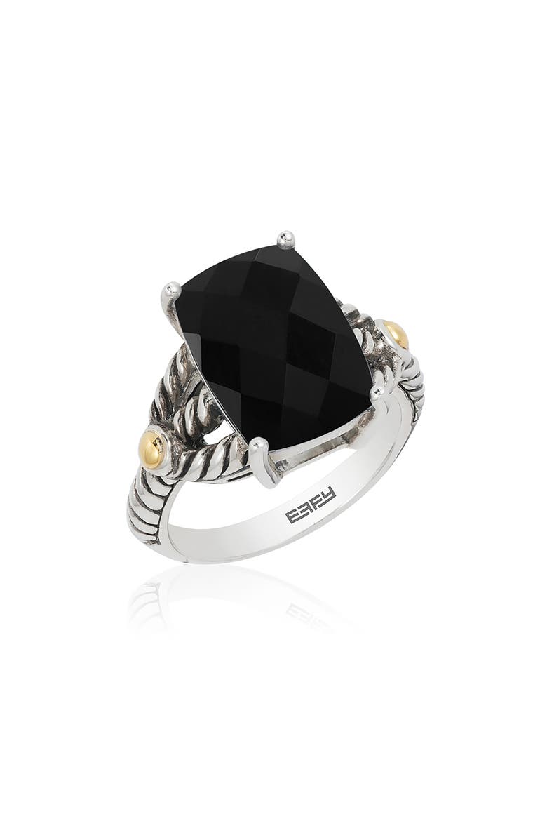 Black Spinel Ring, Main, color, BLACK