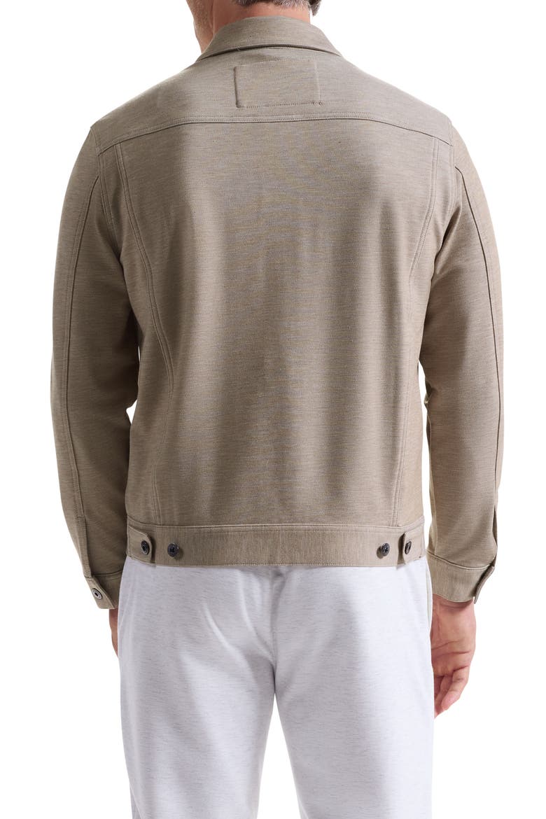 Knit Trucker Jacket, Alternate, color, TAUPE