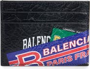 Balenciaga Cash Arena Leather Card Holder