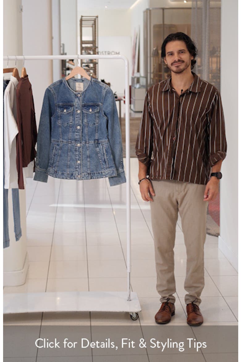 Lula Collarless Denim Jacket video
