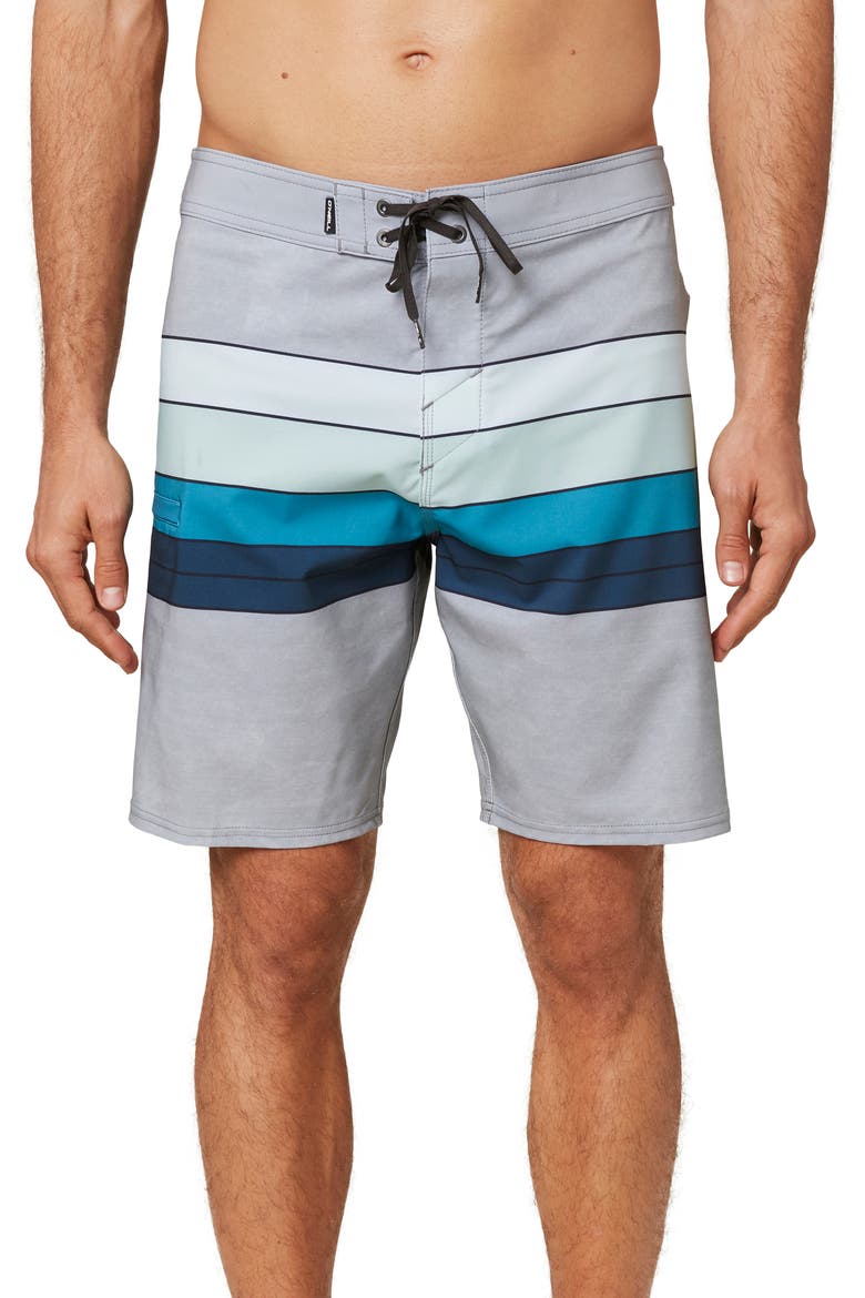 Hyperfreak Heist Line Board Shorts, Main, color, LIGHT GREY