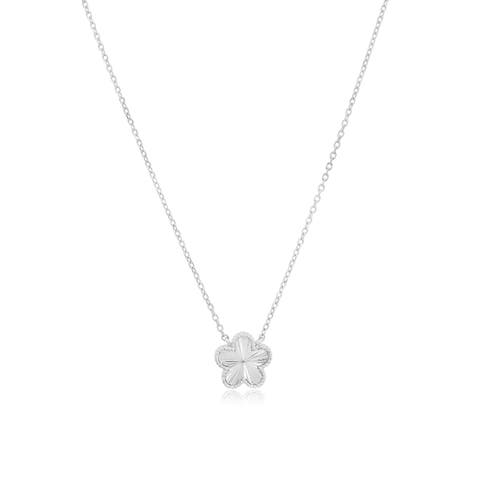 Fluted Single Flower Necklace