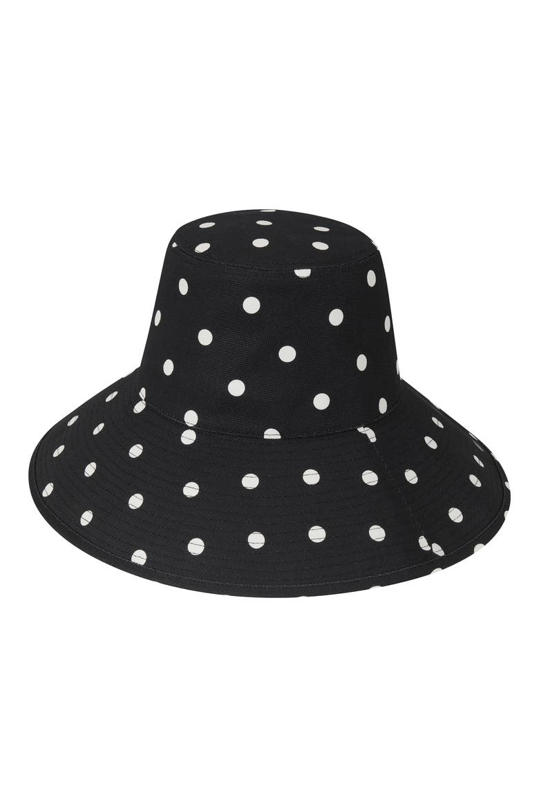 Holiday Cotton Canvas Bucket Hat, Alternate, color, BLACK