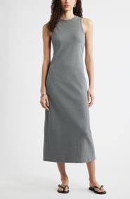 Nordstrom Stretch Cotton Microrib Tank Dress