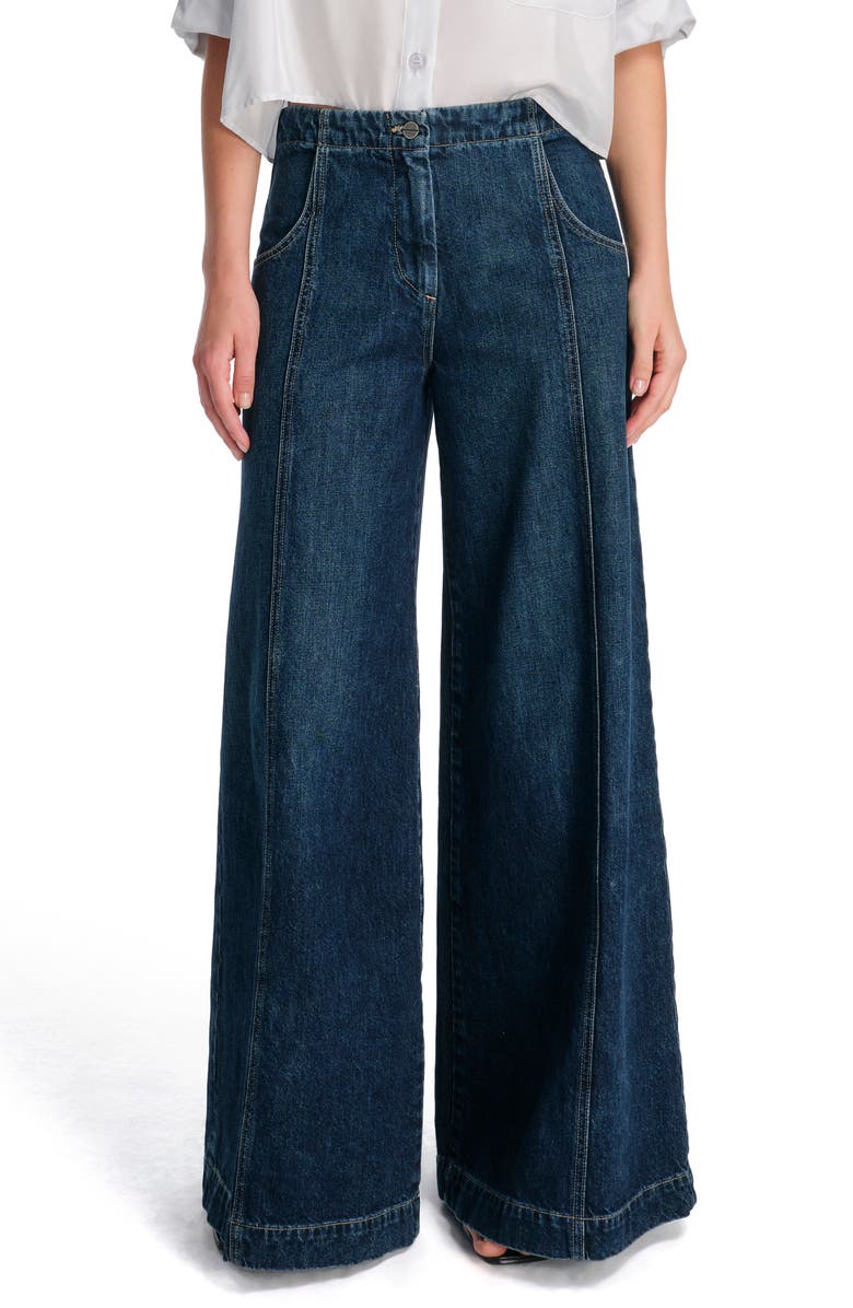 TWP Dancing in the Dark Wide Leg Jeans, Main, color, 