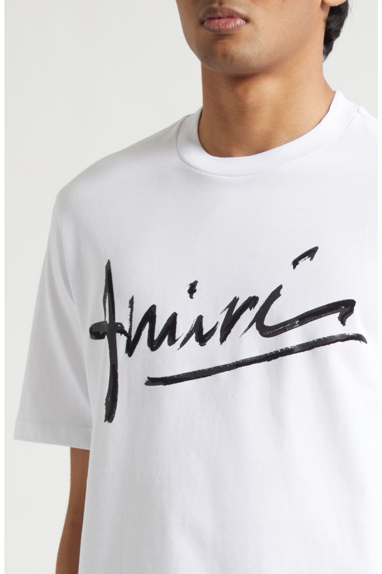 Script Logo Graphic T-Shirt, Alternate, color, WHITE