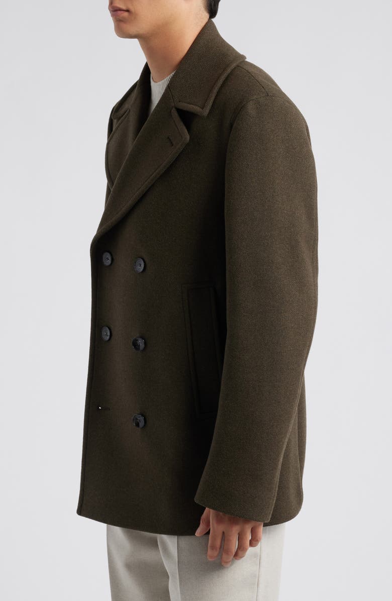 BOSS Clay Stretch Wool Blend Peacoat, Alternate, color,