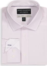 Report Collection 4X Stretch Slim Fit Microdot Dress Shirt